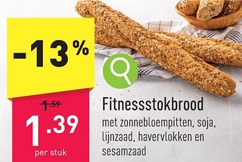 Promoties Fitnessstokbrood - Huismerk - Aldi - Geldig van 08/01/2024 tot 13/01/2024 bij Aldi