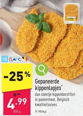 Promoties Gepaneerde kippenlapjes - Huismerk - Aldi - Geldig van 08/01/2024 tot 13/01/2024 bij Aldi