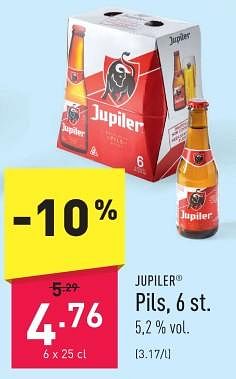 Promoties Pils - Jupiler - Geldig van 08/01/2024 tot 13/01/2024 bij Aldi