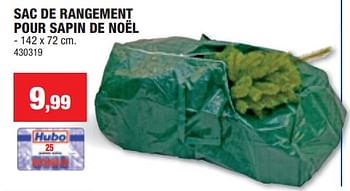 Promotions Sac de rangement pour sapin de noël - Produit maison - Hubo  - Valide de 03/01/2024 à 14/01/2024 chez Hubo