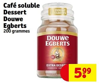 Promotions Café soluble dessert douwe egberts - Douwe Egberts - Valide de 02/01/2024 à 14/01/2024 chez Kruidvat