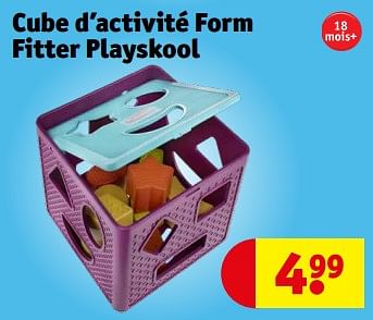 Promotions Cube d’activité form fitter playskool - Playskool - Valide de 02/01/2024 à 14/01/2024 chez Kruidvat