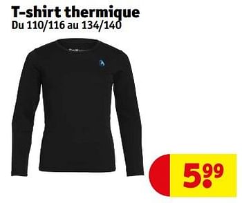 Promotions T-shirt thermique - Produit maison - Kruidvat - Valide de 02/01/2024 à 14/01/2024 chez Kruidvat