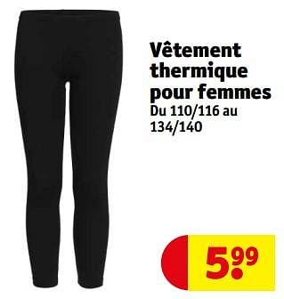 Promotions Vêtement thermique pour femmes - Produit maison - Kruidvat - Valide de 02/01/2024 à 14/01/2024 chez Kruidvat
