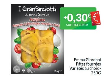 Promotions Emma giordani pâtes fourrées - Emma Giordani - Valide de 01/01/2024 à 31/01/2024 chez Intermarche
