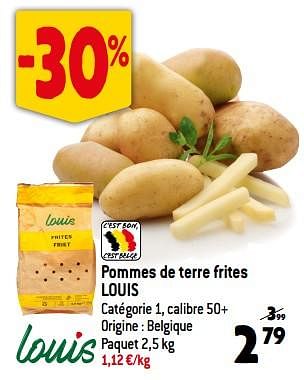 Promoties Pommes de terre frites louis - Louis - Geldig van 03/01/2024 tot 09/01/2024 bij Match