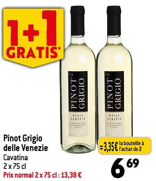 Promotions Pinot grigio delle venezie - Vins blancs - Valide de 03/01/2024 à 09/01/2024 chez Match