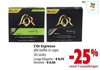 Promoties L’or espresso alle koffie in caps - Douwe Egberts - Geldig van 02/01/2024 tot 16/01/2024 bij Colruyt