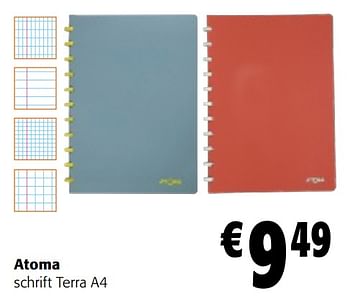 Promoties Atoma schrift terra a4 - Atoma - Geldig van 02/01/2024 tot 16/01/2024 bij Colruyt