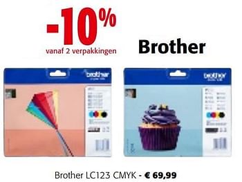 Promoties Brother lc123 cmyk - Brother - Geldig van 02/01/2024 tot 16/01/2024 bij Colruyt