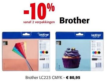 Promoties Brother lc223 cmyk - Brother - Geldig van 02/01/2024 tot 16/01/2024 bij Colruyt