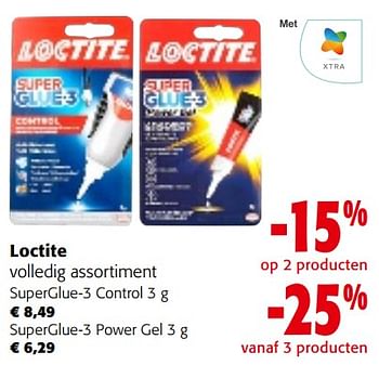 Promoties Loctite volledig assortiment - Loctite - Geldig van 02/01/2024 tot 16/01/2024 bij Colruyt