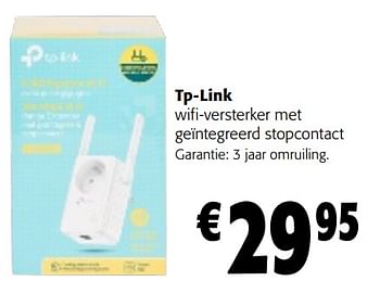 Promoties Tp-link wifi-versterker met geïntegreerd stopcontact - TP-LINK - Geldig van 02/01/2024 tot 16/01/2024 bij Colruyt