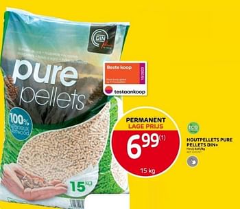 Promotions Houtpellets pure pellets din+ - Pure Pellets - Valide de 03/01/2024 à 29/01/2024 chez Brico