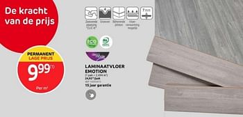 Promoties Laminaatvloer emotion - DecoMode - Geldig van 03/01/2024 tot 29/01/2024 bij Brico
