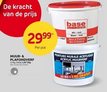 Promoties Muur- + plafondverf - Huismerk - Brico - Geldig van 03/01/2024 tot 29/01/2024 bij Brico