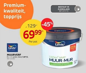 Promoties Muurverf - Levis - Geldig van 03/01/2024 tot 29/01/2024 bij Brico