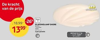 Promoties Plafondlamp shore - Huismerk - Brico - Geldig van 03/01/2024 tot 29/01/2024 bij Brico