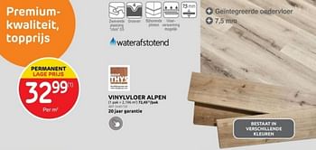 Promoties Vinylvloer alpen - Thys - Geldig van 03/01/2024 tot 29/01/2024 bij Brico