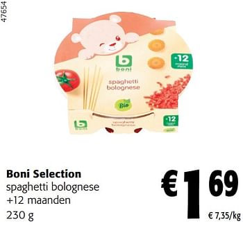 Promoties Boni selection spaghetti bolognese - Boni - Geldig van 02/01/2024 tot 16/02/2024 bij Colruyt