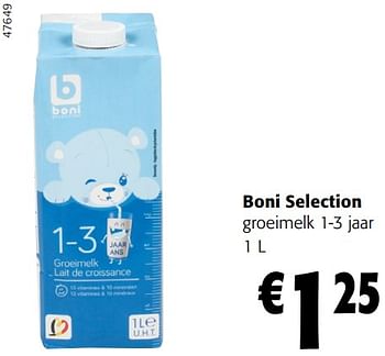Promoties Boni selection groeimelk - Boni - Geldig van 02/01/2024 tot 16/02/2024 bij Colruyt