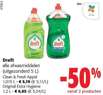 Promoties Dreft alle afwasmiddelen - Dreft - Geldig van 02/01/2024 tot 16/02/2024 bij Colruyt