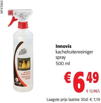 Promoties Innovis kachelruitenreiniger spray - Innovis - Geldig van 02/01/2024 tot 16/02/2024 bij Colruyt