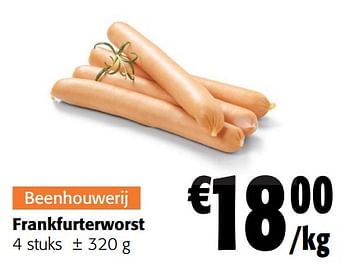 Promoties Frankfurterworst - Huismerk - Colruyt - Geldig van 02/01/2024 tot 16/02/2024 bij Colruyt