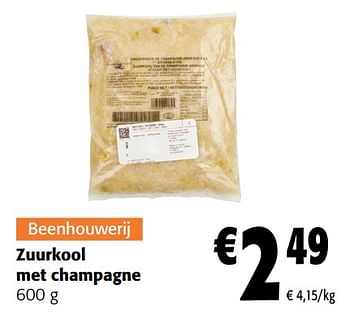 Promoties Zuurkool met champagne - Huismerk - Colruyt - Geldig van 02/01/2024 tot 16/02/2024 bij Colruyt