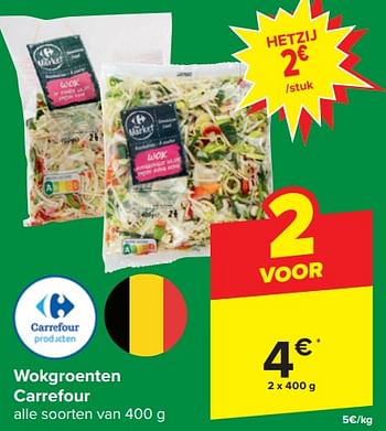 Promoties Wokgroenten carrefour - Huismerk - Carrefour Express - Geldig van 03/01/2024 tot 09/01/2024 bij Carrefour Express