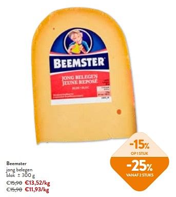 Promoties Beemster jong belegen - Beemster - Geldig van 02/01/2024 tot 16/01/2024 bij OKay