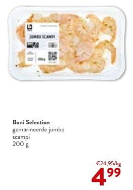 Promoties Boni selection gemarineerde jumbo scampi - Boni - Geldig van 02/01/2024 tot 16/01/2024 bij OKay