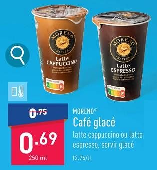 Promoties Café glacé - Moreno - Geldig van 08/01/2024 tot 13/01/2024 bij Aldi