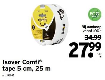 Promoties Isover comfi tape - Isover - Geldig van 03/01/2024 tot 30/01/2024 bij Gamma