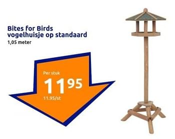 Promoties Bites for birds vogelhuisje op standaard - Bites for Birds - Geldig van 03/01/2024 tot 09/01/2024 bij Action