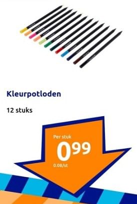 Promoties Kleurpotloden - Huismerk - Action - Geldig van 03/01/2024 tot 09/01/2024 bij Action