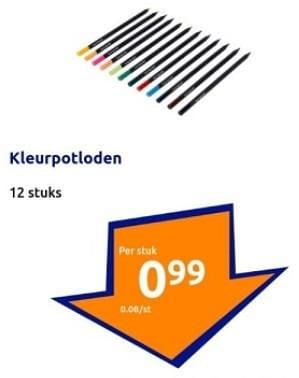 Promoties Kleurpotloden - Huismerk - Action - Geldig van 03/01/2024 tot 09/01/2024 bij Action