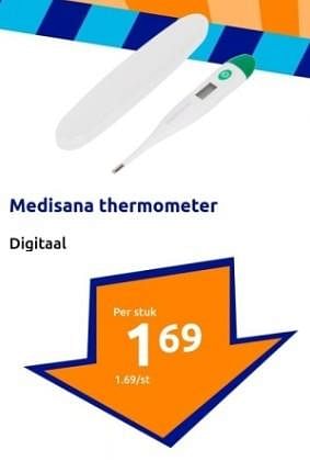 Promoties Medisana thermometer - Medisana - Geldig van 03/01/2024 tot 09/01/2024 bij Action