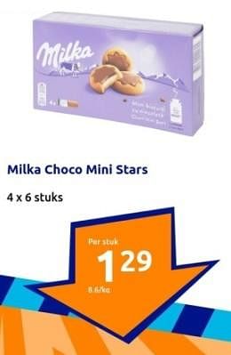 Promoties Milka choco mini stars - Milka - Geldig van 03/01/2024 tot 09/01/2024 bij Action