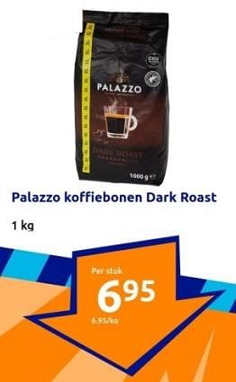 Promoties Palazzo koffiebonen dark roast - PALAZZO - Geldig van 03/01/2024 tot 09/01/2024 bij Action
