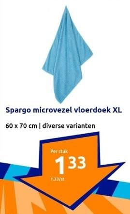 Promoties Spargo microvezel vloerdoek xl - Spargo - Geldig van 03/01/2024 tot 09/01/2024 bij Action