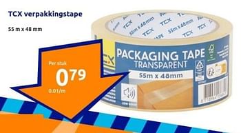 Promoties Tcx verpakkingstape - TCX - Geldig van 03/01/2024 tot 09/01/2024 bij Action