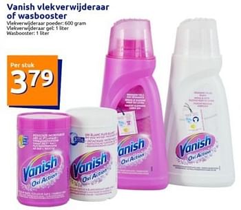 Promoties Vanish vlekverwijderaar of wasbooster - Vanish - Geldig van 03/01/2024 tot 09/01/2024 bij Action