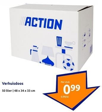 Promoties Verhuisdoos - Huismerk - Action - Geldig van 03/01/2024 tot 09/01/2024 bij Action