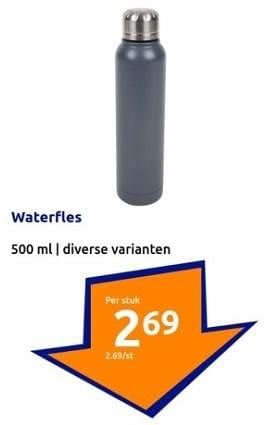 Promoties Waterfles - Huismerk - Action - Geldig van 03/01/2024 tot 09/01/2024 bij Action