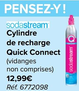 Promotions Cylindre de recharge quick connect - Sodastream - Valide de 03/01/2024 à 15/01/2024 chez Carrefour