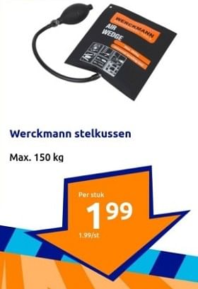 Promoties Werckmann stelkussen - Werckmann - Geldig van 03/01/2024 tot 09/01/2024 bij Action