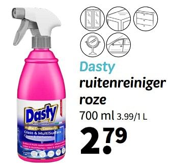 Promoties Dasty ruitenreiniger roze - Dasty - Geldig van 03/01/2024 tot 14/01/2024 bij Wibra