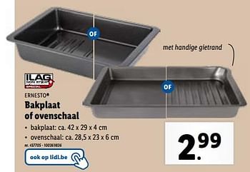 Promotions Bakplaat of ovenschaal - Ernesto - Valide de 10/01/2024 à 16/01/2024 chez Lidl