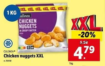 Promoties Chicken nuggets xxl - Culinea - Geldig van 10/01/2024 tot 16/01/2024 bij Lidl